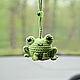 Frog pendant in the car from the evil eye, Turkish eye amulet in the car, Car souvenirs, Moscow,  Фото №1