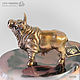 Bronze Taurus the bull on the plates of agate and marble. Figurines. Miner premium - Ltd Moscow (mineralpremium). Online shopping on My Livemaster.  Фото №2