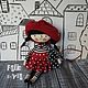 Doll textil handmade interior Paris. Dolls. Tatiana (Fetastyle). My Livemaster. Фото №4