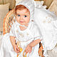 Платье на крещение девочки Елизавета. Крестильный набор. Комплект для крещения. Все для Крещения (krestilnoe). Ярмарка Мастеров.  Фото №6