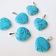 Heart Pendant, Heart Pendant, Turquoise blue. Pendants. prosto-sotvori. Online shopping on My Livemaster.  Фото №2