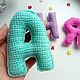 Order Knitted letters baby Name. sunnytoys-gifts. Livemaster. . Stuffed Toys Фото №3