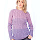 Knitted pullover Lila. Pullover Sweaters. Knitwear in boho style. Online shopping on My Livemaster.  Фото №2