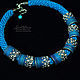 Collar tonos de azul (552) (553) (445) joyería de diseño, Necklace, Salavat,  Фото №1