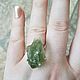 Ring with natural prehnite. Rings. arisha-jewerly (arisha-jewerly). Online shopping on My Livemaster.  Фото №2