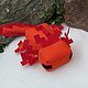 Мягкая игрушка аксолотля из Minecraft (оранжевый цвет), Мягкие игрушки, Нарткала,  Фото №1