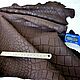 Order Genuine Leather Dark Brown Crocodile 1,4 mm. tarzderi. Livemaster. . Leather Фото №3