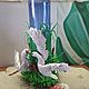 Ваза "Лебеди", Цветочный декор, Собинка,  Фото №1
