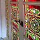 Vitral Tiffany. El patrón geométrico. Las vidrieras de la puerta. el interior de la. Stained glass. Glass Flowers. Ярмарка Мастеров.  Фото №4
