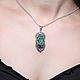 Lizard pendant with malachite in 925 silver AN0020. Pendant. Sunny Silver. Online shopping on My Livemaster.  Фото №2