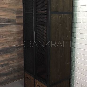Шкафы: Распашной шкаф в стиле лофт. Urban Craft/Городское Ремесло. Мебель ручной работы - Ярмарка Мастеров Мебель ручной работы. Ярмарка Мастеров - ручная работа Шкафы: Распашной шкаф в стиле лофт. Handmade.