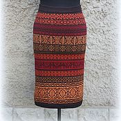 Одежда handmade. Livemaster - original item Skirts: Jacquard 