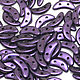 Чешские бусины Crescent 3х10мм 5гр  Metallic Suede Purple (79021MJT), Бусины, Краснотурьинск,  Фото №1