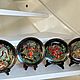 Set of plates Palekh 'Pushkin's Fairy Tales', hand-painted, Russia, Vintage plates, Arnhem,  Фото №1