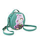 Circle shape 'Pink miracle'. Crossbody bag. Pelle Volare. Online shopping on My Livemaster.  Фото №2