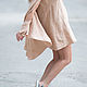 Short beige linen tunic dress - DR0083LE. Tunics. EUG fashion. Online shopping on My Livemaster.  Фото №2