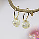 Earrings June Pearl bead Gemini rings drops-rings. Earrings. Mala by Jemma. Online shopping on My Livemaster.  Фото №2