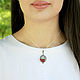 Order Mount Ararat pendant in 925 silver with red zircons SS0040. Sunny Silver. Livemaster. . Pendants Фото №3