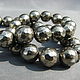 Pyrite cut 10 mm faceted pyrite. Beads1. Elena (luxury-fittings). Online shopping on My Livemaster.  Фото №2