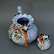 Teapot 'Bullfinches,mountain ash,cones'. Teapots & Kettles. Mila. My Livemaster. Фото №4