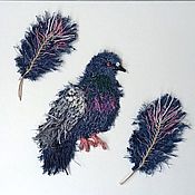 Материалы для творчества handmade. Livemaster - original item Multicolored bird. Hand embroidery.. Handmade.