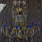 Винтаж handmade. Livemaster - original item Large chandelier marquise 9 points of light, vintage 50s, Italy.. Handmade.