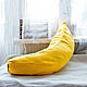 Плюшевая Подушка Банан. гигантский банан из флиса, подушка для детской. Подушки. AVELVI-DESIGN. Ярмарка Мастеров.  Фото №5