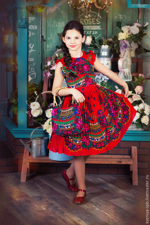 Платья в русском народном стиле фото