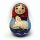 Tumbler 'Lucy Matreshkina' (Golden Retriever puppy), Dolls1, Sarov,  Фото №1