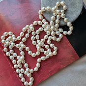 Винтаж handmade. Livemaster - original item Pearl thread, vintage baroque Japanese pearls. Handmade.