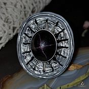 Украшения handmade. Livemaster - original item Garnet, silver ring 