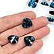 Кристалл 14 мм Сердечко синее Bermuda blue, КС01, ШТУКА. Кристаллы. iva_crystals. Ярмарка Мастеров.  Фото №4