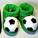 Order Football Slippers. Home Slippers from VESTAliya. Livemaster. . Slippers Фото №3