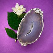 Украшения handmade. Livemaster - original item Natural Agate Hairpin with river pearls Summer mood. Handmade.