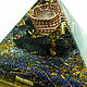 Orgonite pyramid - Quartz crystal, elite shungite. Pyramid. Worldorgonite. My Livemaster. Фото №4