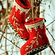 Felt boots, amulets, talisman, good luck, a talisman, a souvenir, Name souvenirs, Cheboksary,  Фото №1