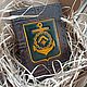 Passport cover made of leather with embossed Northern Fleet of the Russian Navy, Passport cover, St. Petersburg,  Фото №1