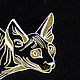 Picture: Black cat Sphinx. graphics. Original. Pictures. Valeria Akulova ART. My Livemaster. Фото №4