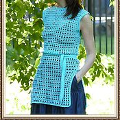 Одежда handmade. Livemaster - original item Crocheted tunic 