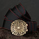 Leather belt 'Kolovrat', Straps, St. Petersburg,  Фото №1