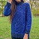 Order Sweater, sweater "BLUE LAZUR" from Italian merino wool. Dobryy_vyaz. Livemaster. . Sweaters Фото №3