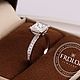 Помолвочное кольцо с бриллиантом принцесса 2 карата. Кольцо помолвочное. FROLOF JEWELRY. Ярмарка Мастеров.  Фото №8