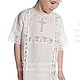 Baptismal shirt Vologda lace 214 for 4-7 years. Baptismal shirts. flax&lace. Online shopping on My Livemaster.  Фото №2