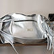 Silver Leather Crossbody Shoulder Bag silver gold. Crossbody bag. BagsByKaterinaKlestova (kklestova). My Livemaster. Фото №5