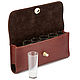 Leather shot glass (cognac). Gifts for February 23. Russian leather Guild. Online shopping on My Livemaster.  Фото №2