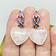 Princess Heart Earrings (Rose Quartz), Earrings, Gatchina,  Фото №1