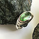 Men's ring with rare green Tourmaline Paraiba ( Paraiba ) 2,67ct. Rings. Bauroom - vedic jewelry & gemstones (bauroom). My Livemaster. Фото №5