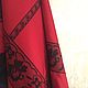Шелковый платок из ткани Valentino"Кружева". Платки. Ниночкины платочки.. Ярмарка Мастеров.  Фото №5
