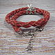 Leather Braided Bracelet Winding Angel. Braided bracelet. Tatiana (Leather bracelets). My Livemaster. Фото №6