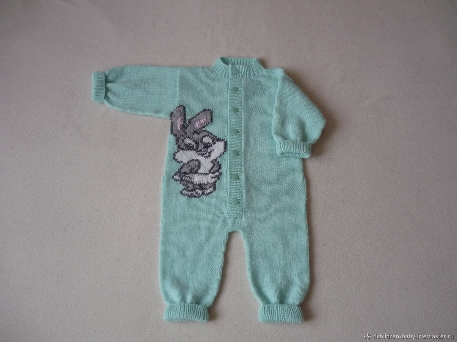 Mint Bunny romper, Overall for children, Moscow,  Фото №1